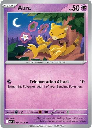 Abra (054) [ME01 Mega Evolution] Reverse Holofoil - Common