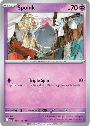 Spoink (062) [ME01 Mega Evolution] Reverse Holofoil - Common