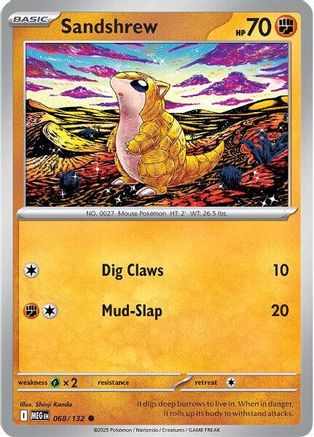 Sandshrew (068) [ME01 Mega Evolution] Reverse Holofoil - Common