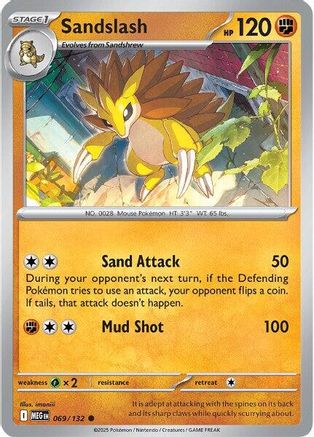 Sandslash (069) [ME01 Mega Evolution] Reverse Holofoil - Common