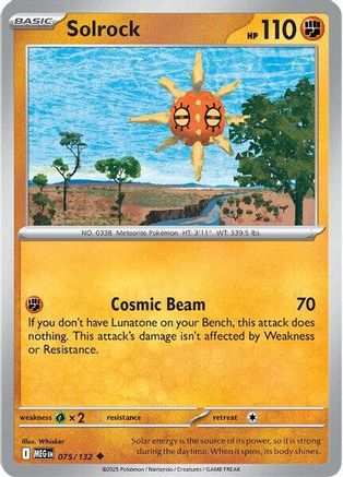 Solrock (075) [ME01 Mega Evolution] Reverse Holofoil - Uncommon