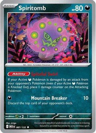 Spiritomb (087/132) [ME01 Mega Evolution] Reverse Holofoil - Uncommon