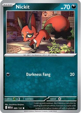 Nickit (089) [ME01 Mega Evolution] Reverse Holofoil - Common