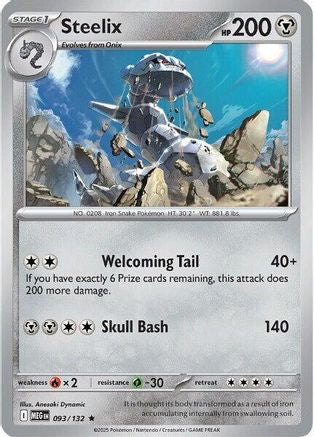 Steelix (093/132) [ME01 Mega Evolution] Reverse Holofoil - Rare