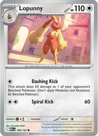 Lopunny (108) [ME01 Mega Evolution] Reverse Holofoil - Common