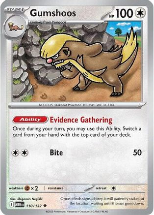 Gumshoos (110/132) [ME01 Mega Evolution] Reverse Holofoil - Uncommon