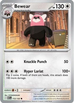 Bewear (112) [ME01 Mega Evolution] Reverse Holofoil - Common