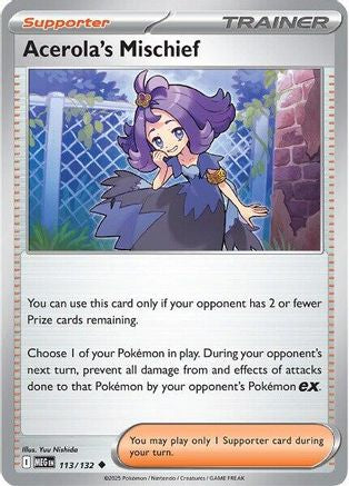 Acerola's Mischief (113/132) [ME01 Mega Evolution] Reverse Holofoil - Uncommon