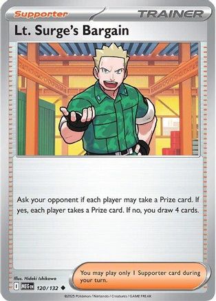 Lt. Surge's Bargain (120/132) [ME01 Mega Evolution] Reverse Holofoil - Uncommon