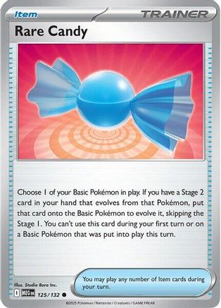 Rare Candy (125/132) [ME01 Mega Evolution] - Common