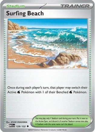 Surfing Beach (129) [ME01 Mega Evolution] - Uncommon