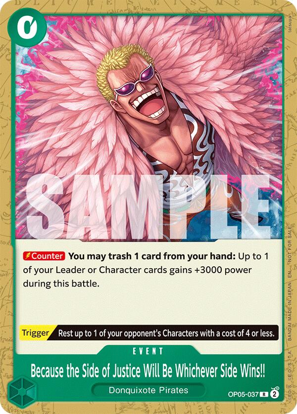 Because the Side of Justice Will Be Whichever Side Wins!! (Tournament Pack 2025 Vol. 4)