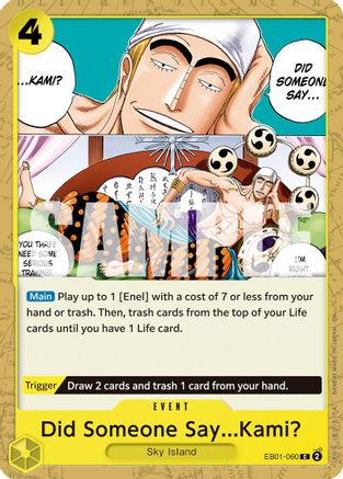 Did Someone Say...Kami? (Reprint) (EB01-060) - Premium Booster -The Best- Vol. 2