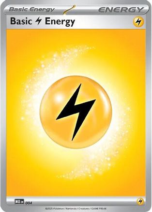 Basic Lightning Energy (004) [MEE Mega Evolution Energies] Reverse Holofoil - Common