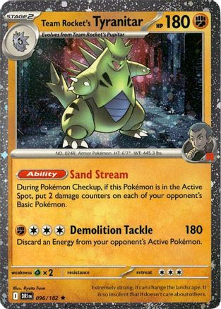 Team Rocket's Tyranitar (Cosmos Holo) (096/182) [Miscellaneous Cards & Products] Holofoil - Promo