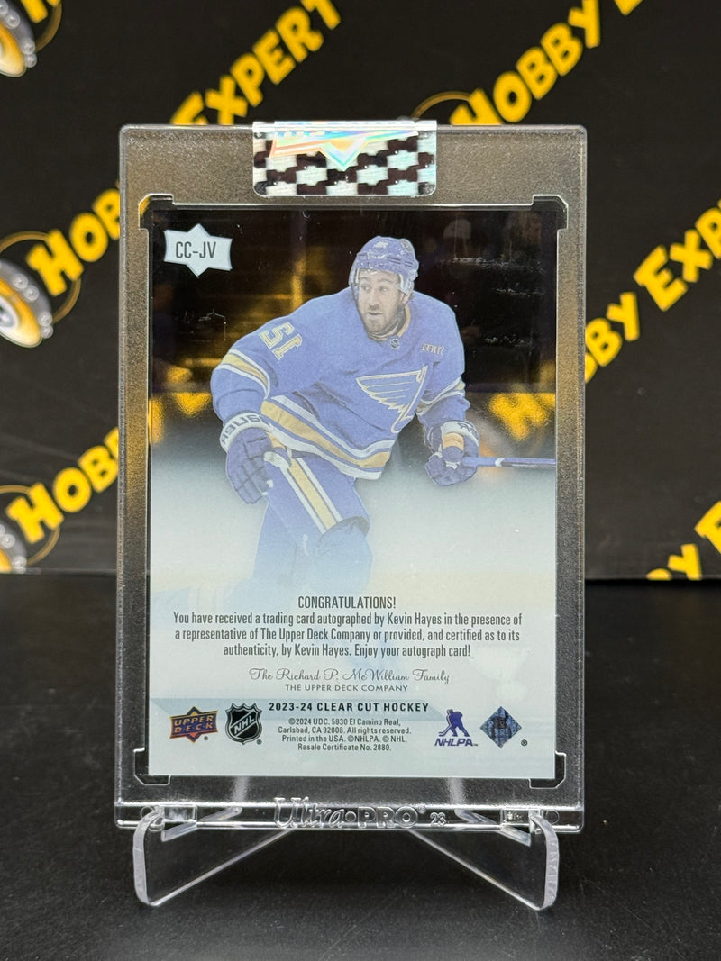 Kevin Hayes Auto Clear Cut - St. Louis Blues 2023-24 Clear Cut Hockey