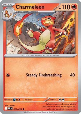 Charmeleon (012) [ME02 Phantasmal Flames] Reverse Holofoil - Common
