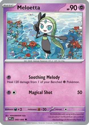Meloetta (040) [ME02 Phantasmal Flames] Reverse Holofoil - Uncommon