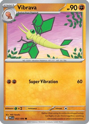 Vibrava (052) [ME02 Phantasmal Flames] Reverse Holofoil - Common