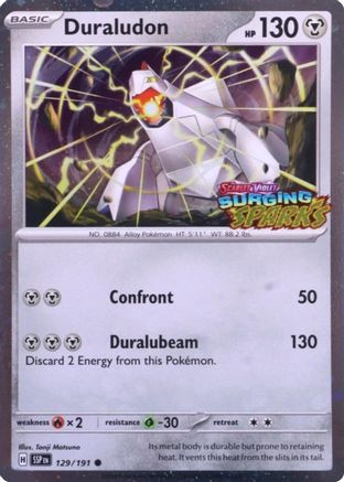 Duraludon (Surging Sparks) (129) [Miscellaneous Cards & Products] Holofoil - Common