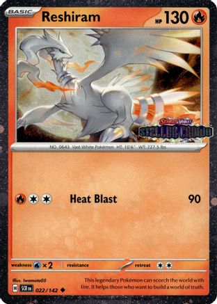 Reshiram (Stellar Crown Stamped) (022) [Miscellaneous Cards & Products] Holofoil - Uncommon