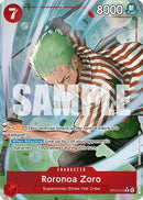 Roronoa Zoro - OP14-015 (Alternate Art) (OP14-015) - The Azure Sea's Seven Foil