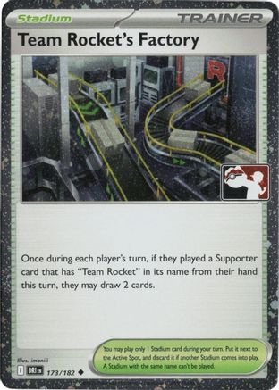 Team Rocket's Factory (Cosmos Holo) (173/182) [Prize Pack Series Cards] Holofoil - Uncommon