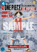 Monkey.D.Luffy (055) (College Basketball US Voyage) (P-055) - One Piece Promotion Cards Foil