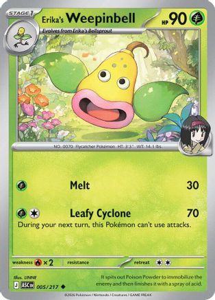 Erika's Weepinbell (005) [ME Ascended Heroes] Reverse Holofoil - Uncommon