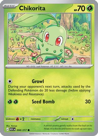Chikorita (008) [ME Ascended Heroes] - Common