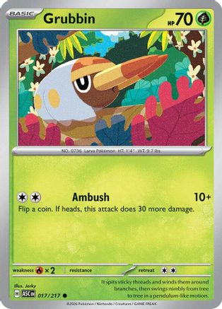 Grubbin (017) [ME Ascended Heroes] Reverse Holofoil - Common