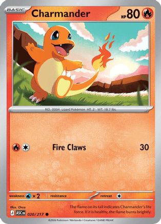 Charmander (020) [ME Ascended Heroes] Reverse Holofoil - Common