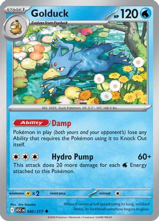 Golduck (040) [ME Ascended Heroes] Reverse Holofoil - Uncommon