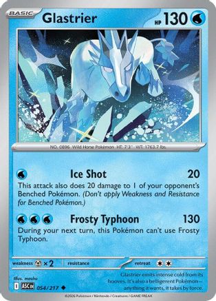Glastrier (054) [ME Ascended Heroes] Reverse Holofoil - Uncommon