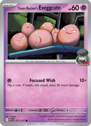 Team Rocket's Exeggcute (077) [ME Ascended Heroes] - Common