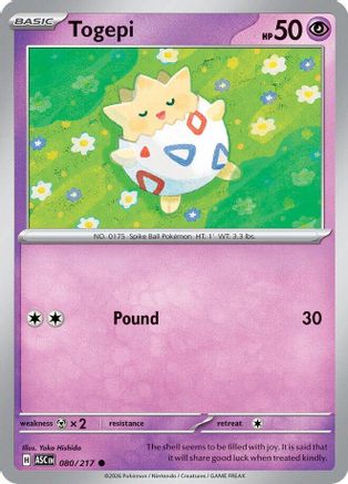Togepi (080) [ME Ascended Heroes] Reverse Holofoil - Common