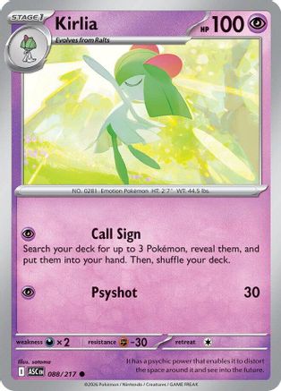 Kirlia (088) [ME Ascended Heroes] Reverse Holofoil - Common