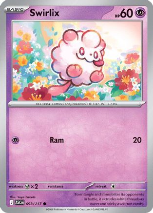 Swirlix (093) [ME Ascended Heroes] Reverse Holofoil - Common