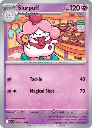 Slurpuff (094/217) [ME Ascended Heroes] Reverse Holofoil - Uncommon