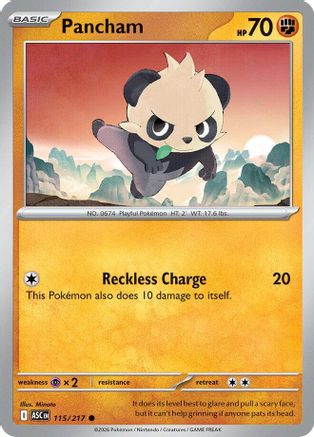 Pancham (115) [ME Ascended Heroes] Reverse Holofoil - Common