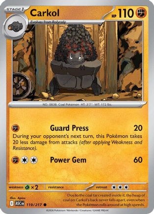 Carkol (119) [ME Ascended Heroes] Reverse Holofoil - Common