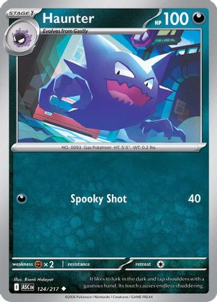 Haunter (124) [ME Ascended Heroes] Reverse Holofoil - Uncommon