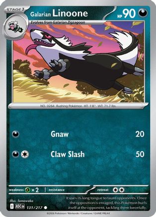 Galarian Linoone (131) [ME Ascended Heroes] Reverse Holofoil - Common