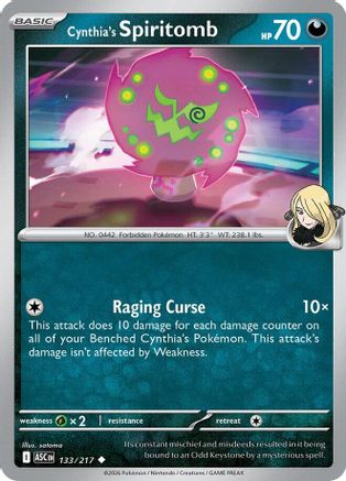Cynthia's Spiritomb (133/217) [ME Ascended Heroes] Reverse Holofoil - Uncommon