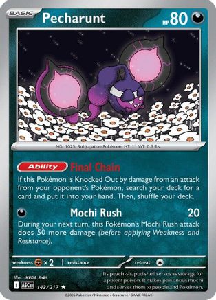 Pecharunt (143) [ME Ascended Heroes] Reverse Holofoil - Rare
