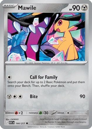 Mawile (144/217) [ME Ascended Heroes] Reverse Holofoil - Uncommon