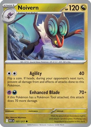 Noivern (157) [ME Ascended Heroes] Reverse Holofoil - Uncommon