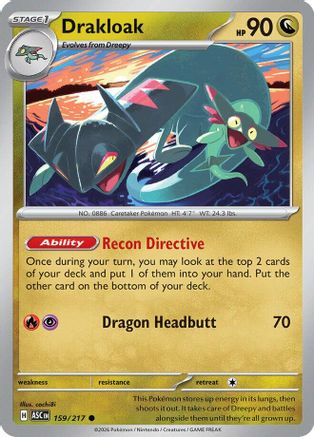 Drakloak (159/217) [ME Ascended Heroes] Reverse Holofoil - Common