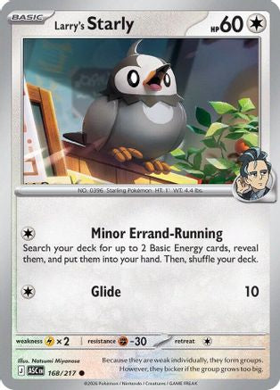 Larry's Starly (168) [ME Ascended Heroes] Reverse Holofoil - Common