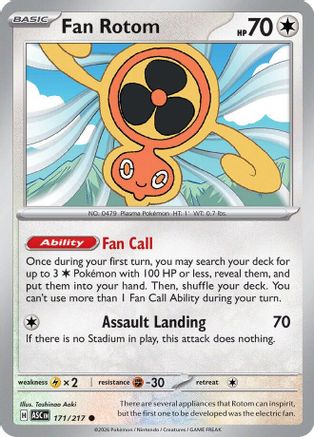 Fan Rotom (171/217) [ME Ascended Heroes] Reverse Holofoil - Common